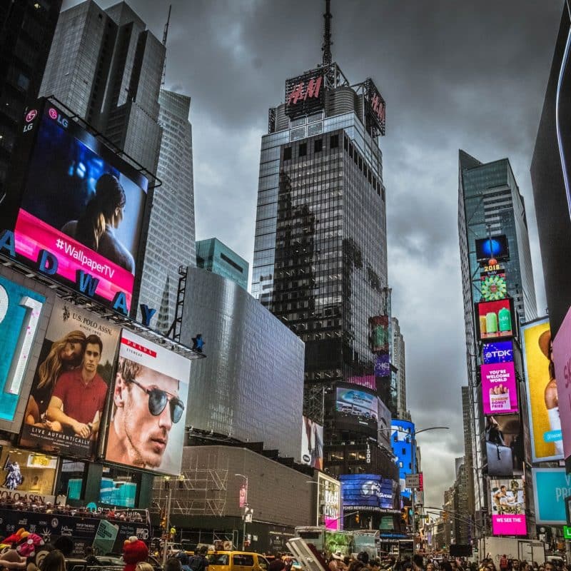 Pubblicità a Time Square. NewYork